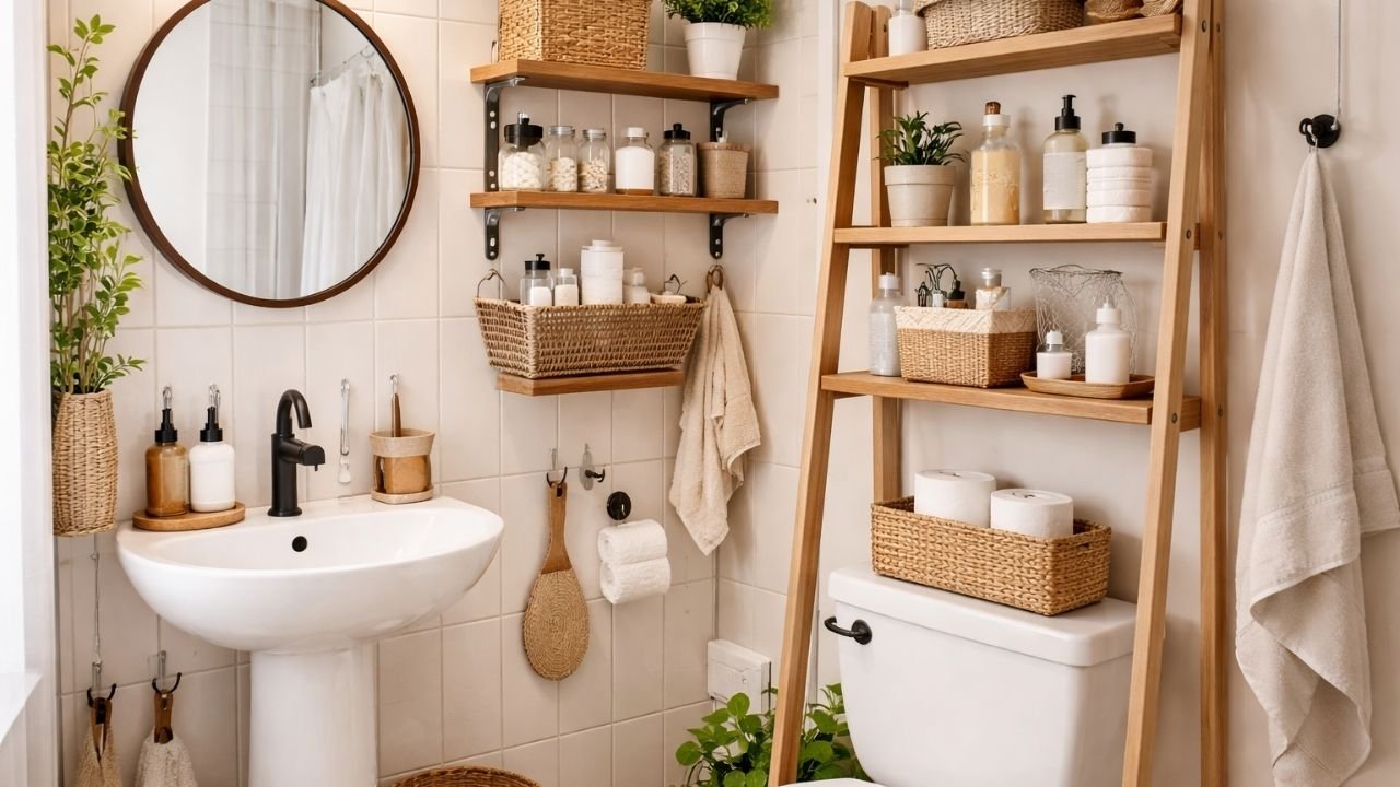 How to Organize a Tiny Bathroom with No Counter Space (11 Solutions That Actually Work)