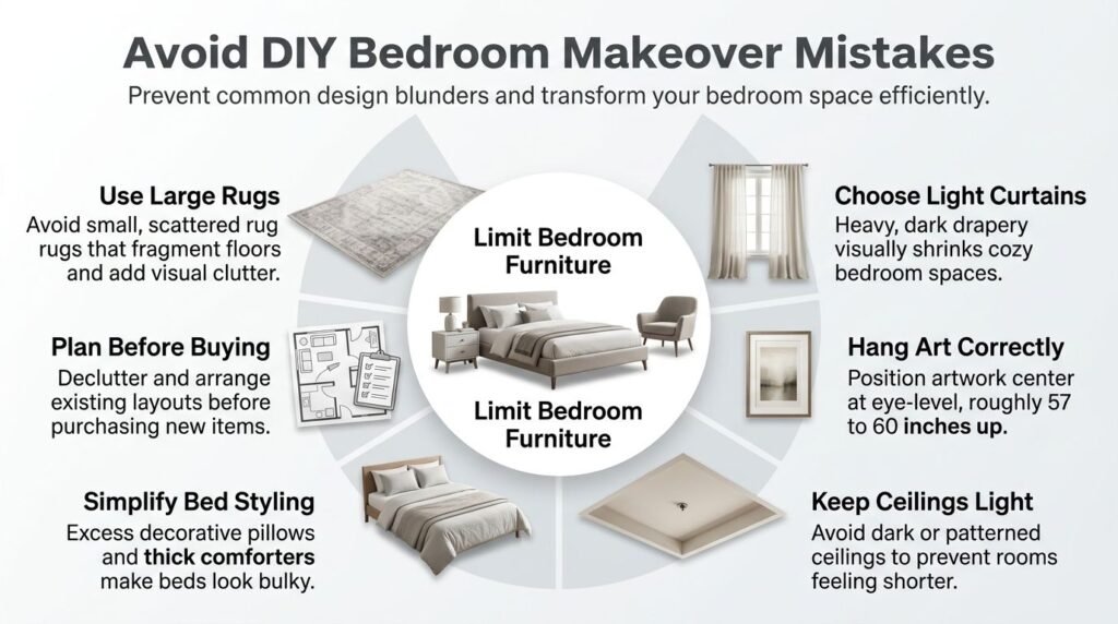 Common mistakes to avoid on DIY bedroom transformations