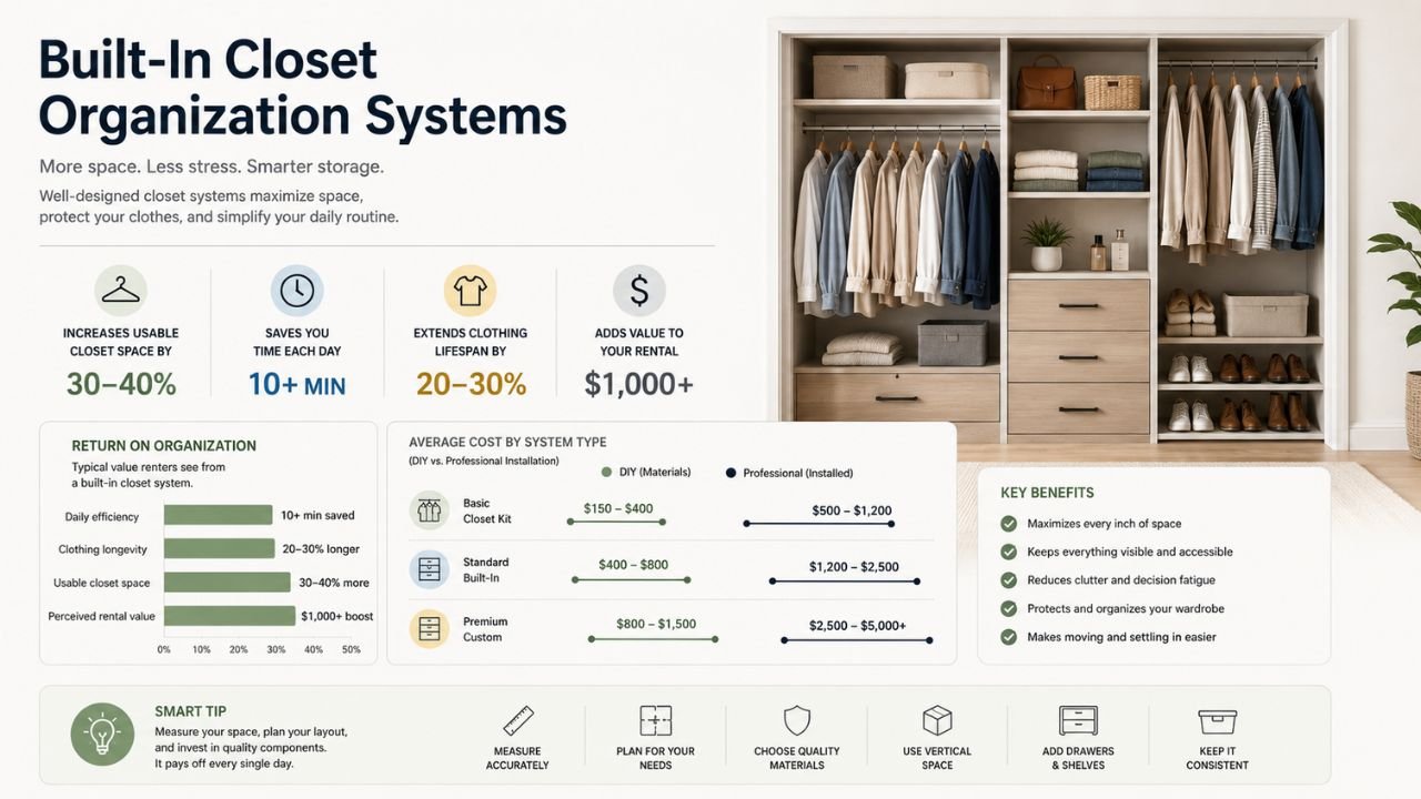 Built-in Closet Organization Systems
