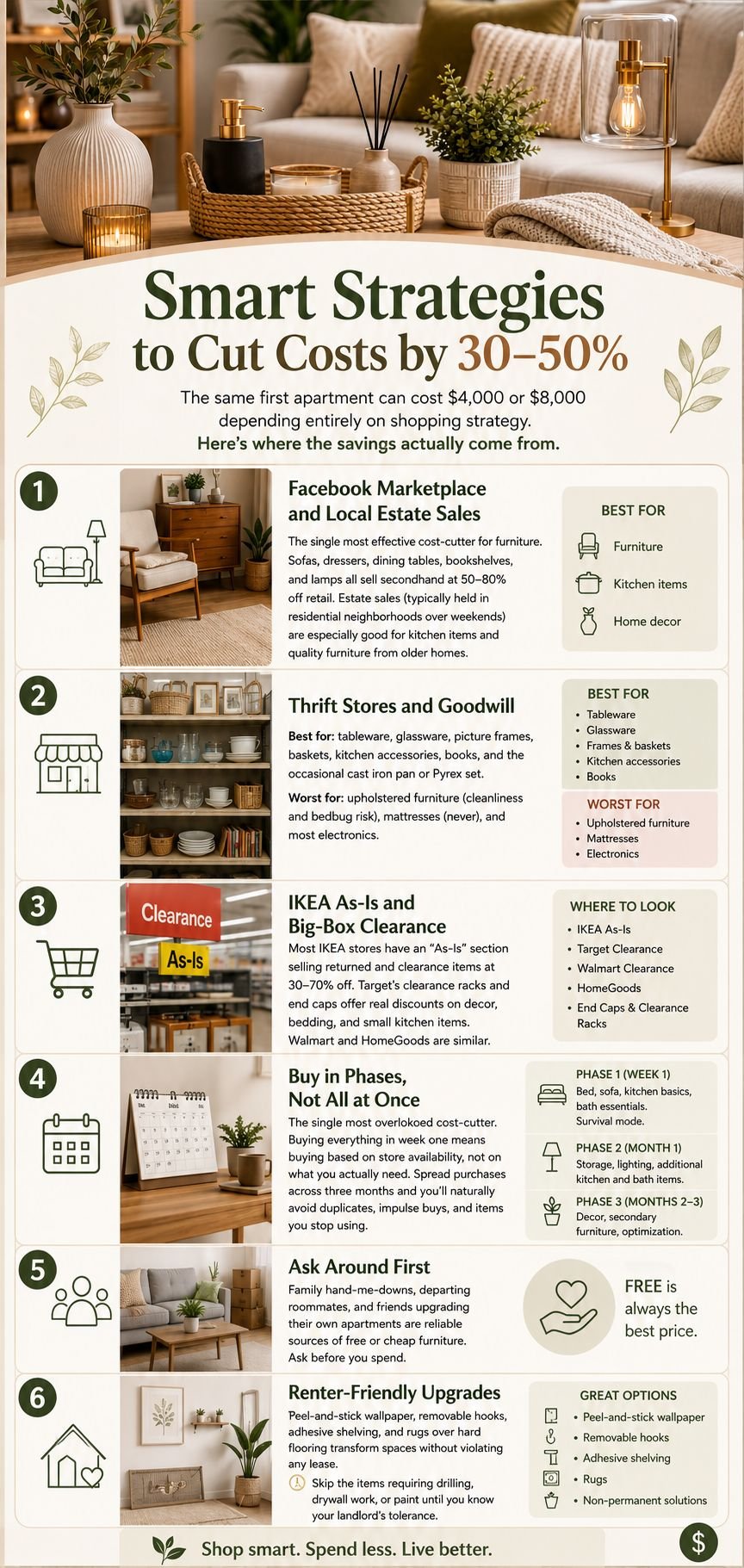 Smart Strategies to Cut First Apartment Costs by 30–50%