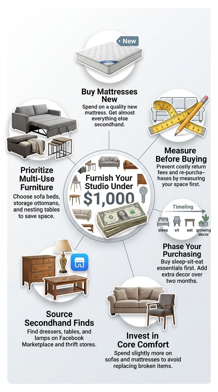 How to Furnish a Studio for Under 1000 USD