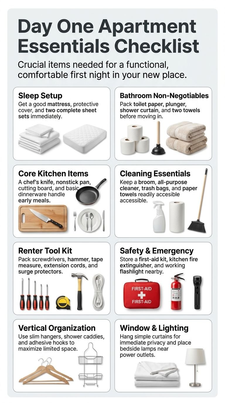 Things You Need on Day One in Your Apartment
